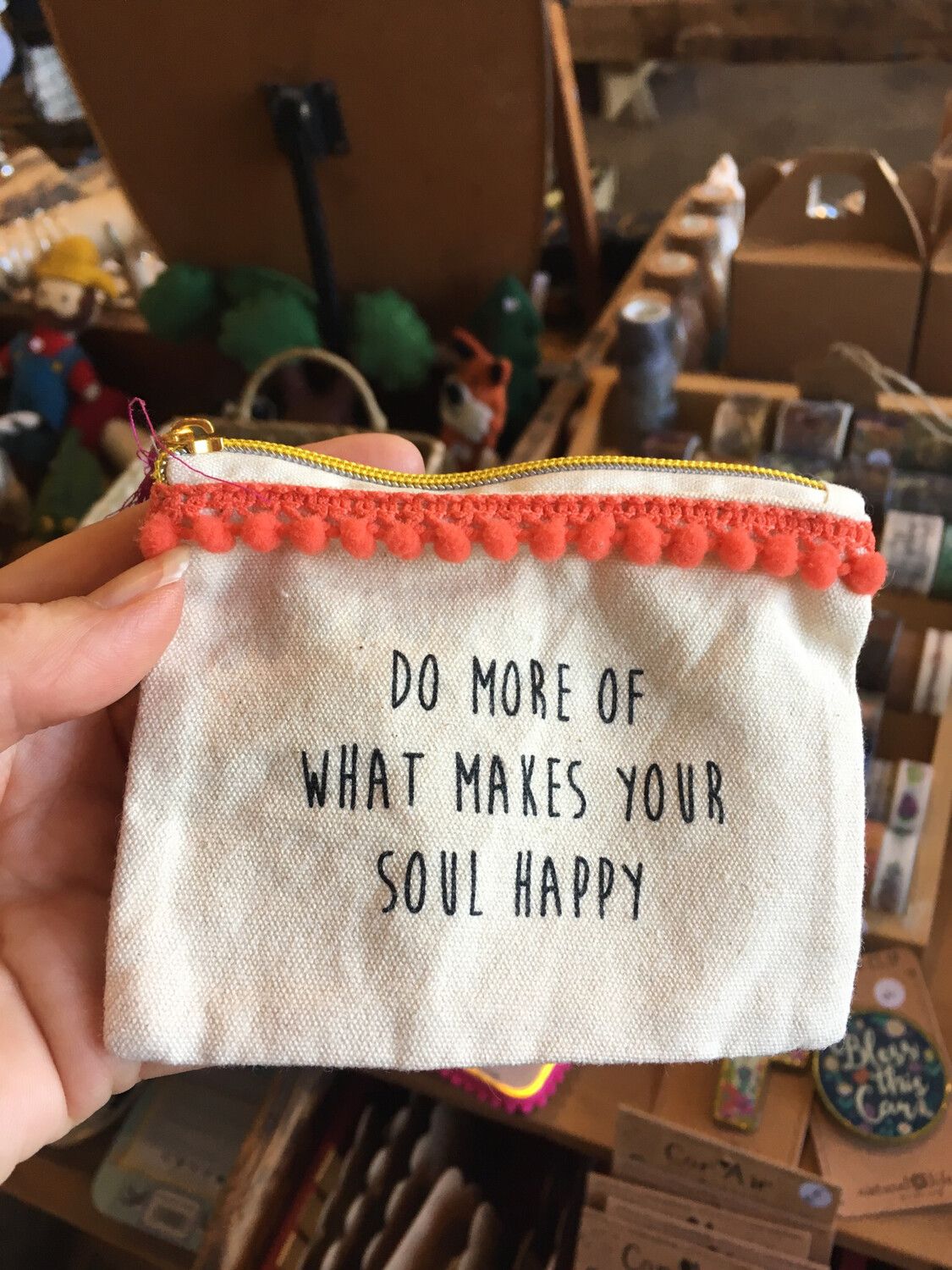 Natural Life Coin Purse Do More Of What Makes Your Soul Happy CPRS125