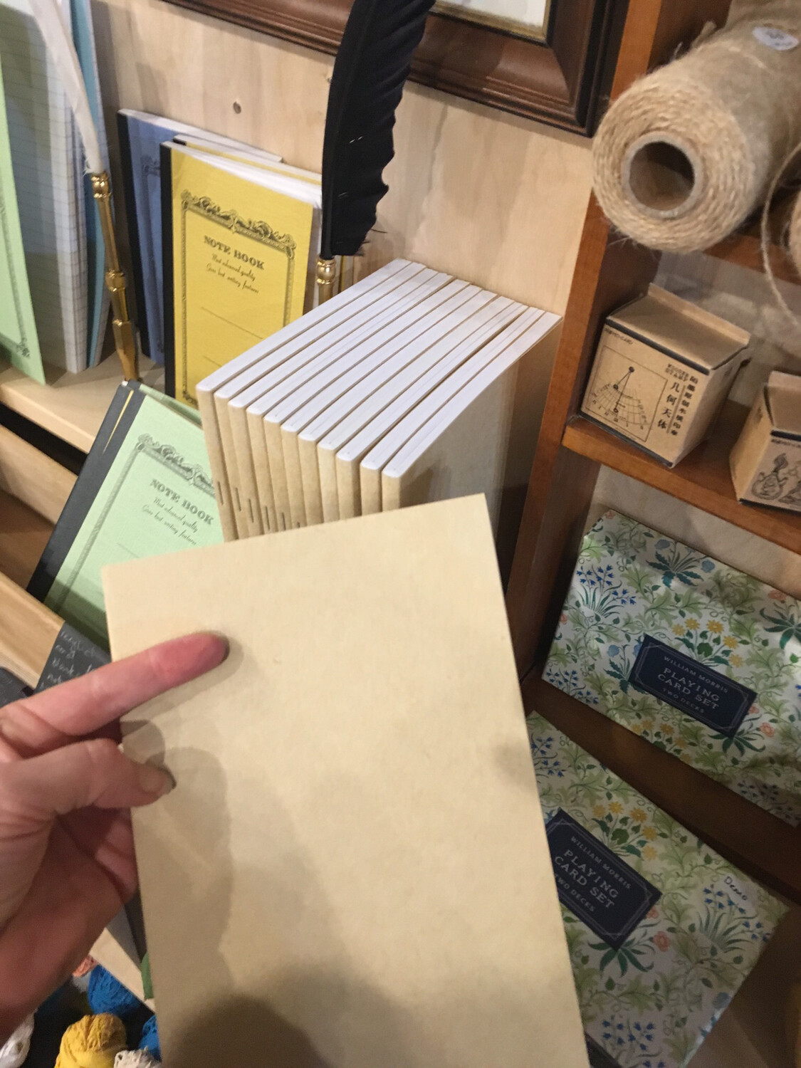 NZ Recycled Blank Notebook. Plain Note Book Kraft Journal