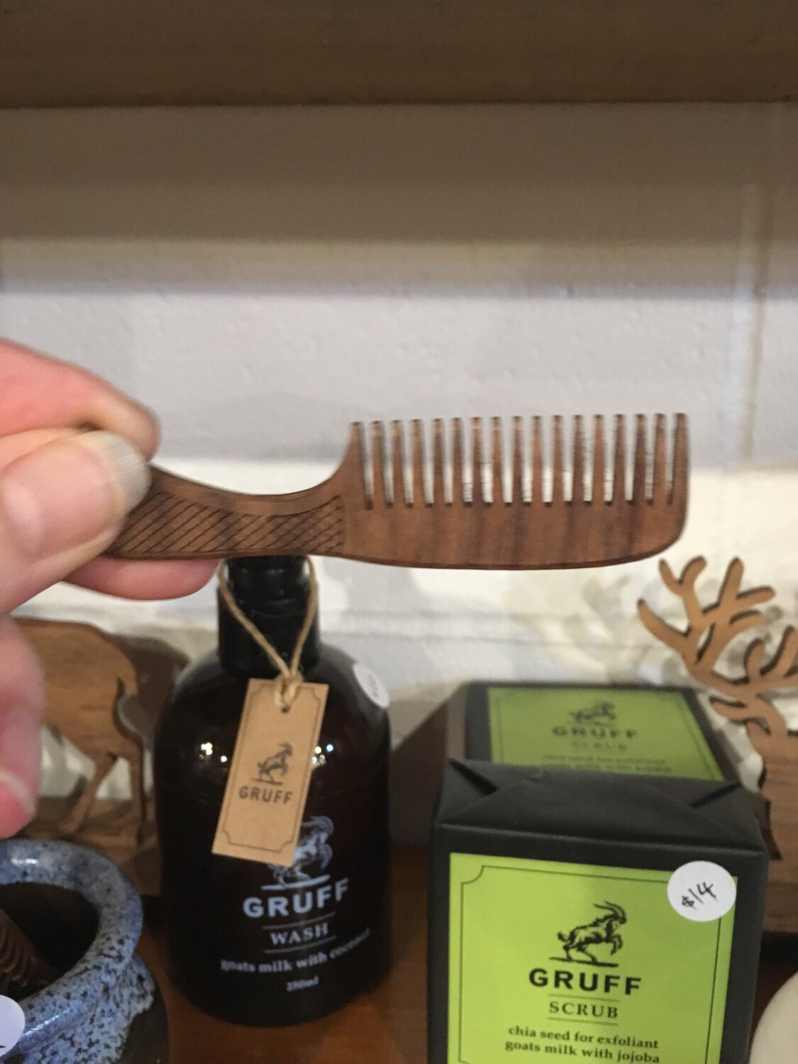 Mini Wooden Comb Beard Comb
