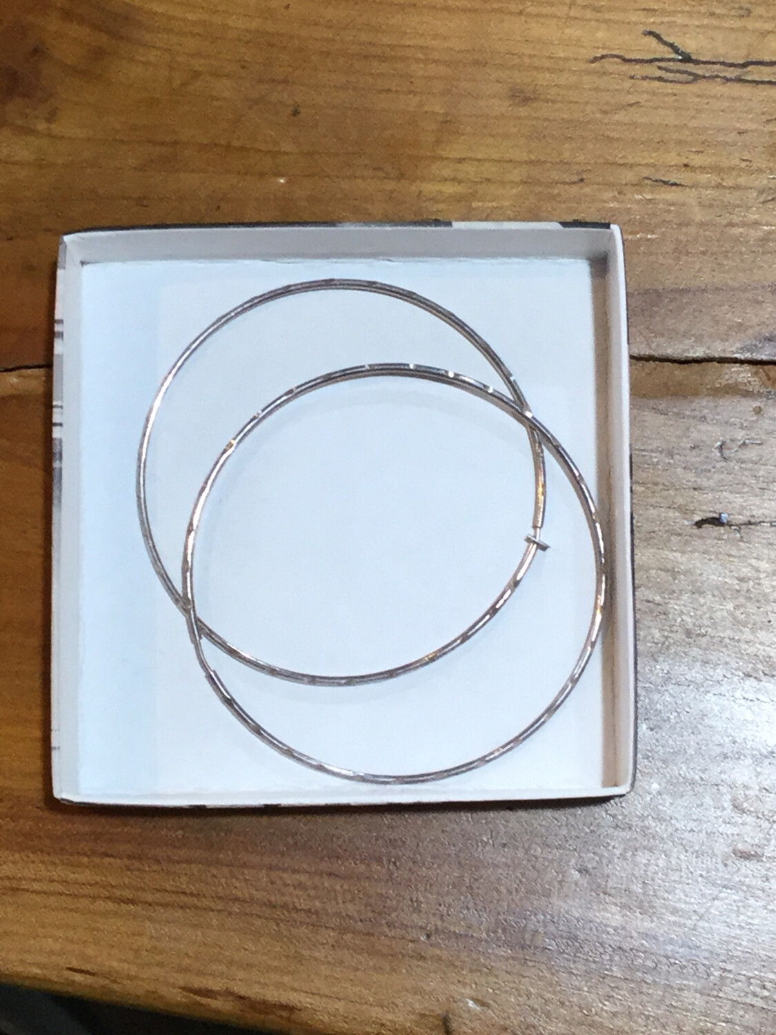 Extra Large Fine Silver Hoop Earrings Handmade In Mexico