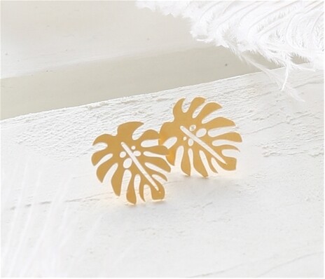 Shlomit Ofir ER Jungle stud Earrings in gold or silver