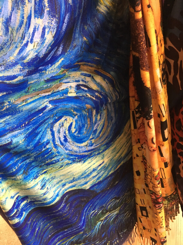 Artist Series Scarf Art Scarf Van Gough , Klimt