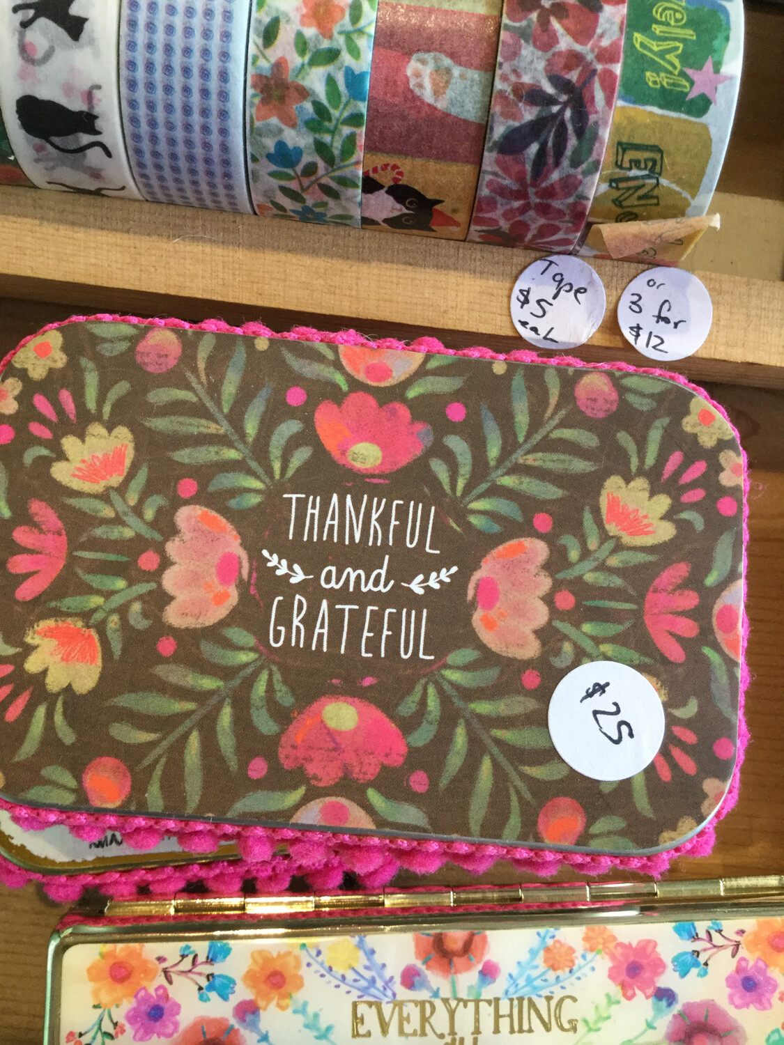 Natural Life Gratitude Box Tin ‘thankful and grateful’