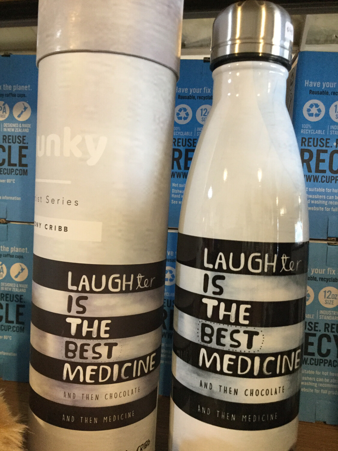 Chunky Bottle Artist Series Tony Cribb Laughter Is The Best Medicine