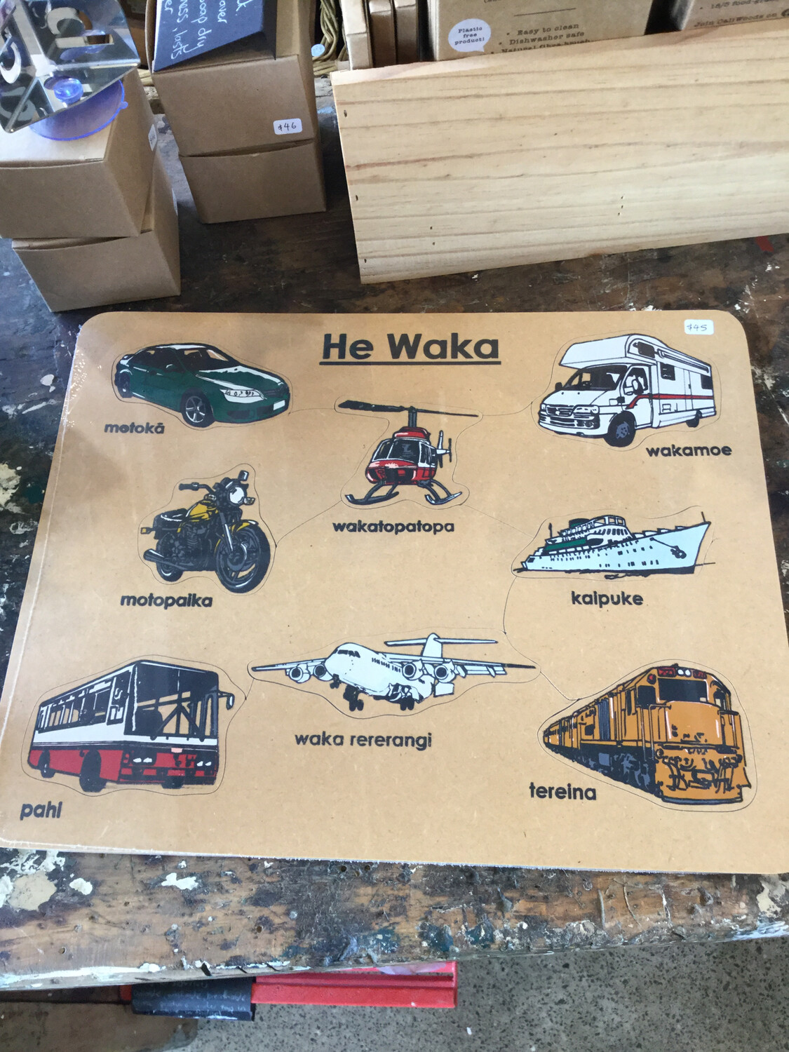 He Waka Wooden Puzzle Transport Miracle Toys 