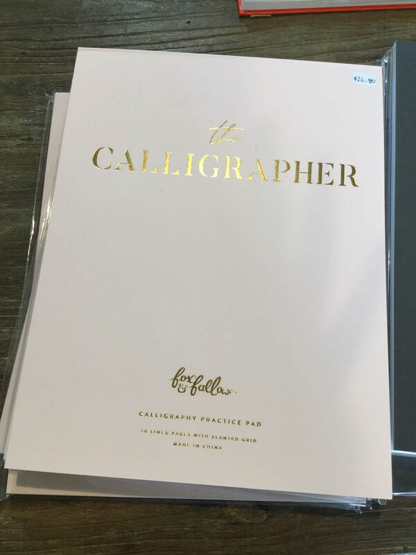 The Calligrapher Pad Calligraphy Notepad Fox &amp; Fallow