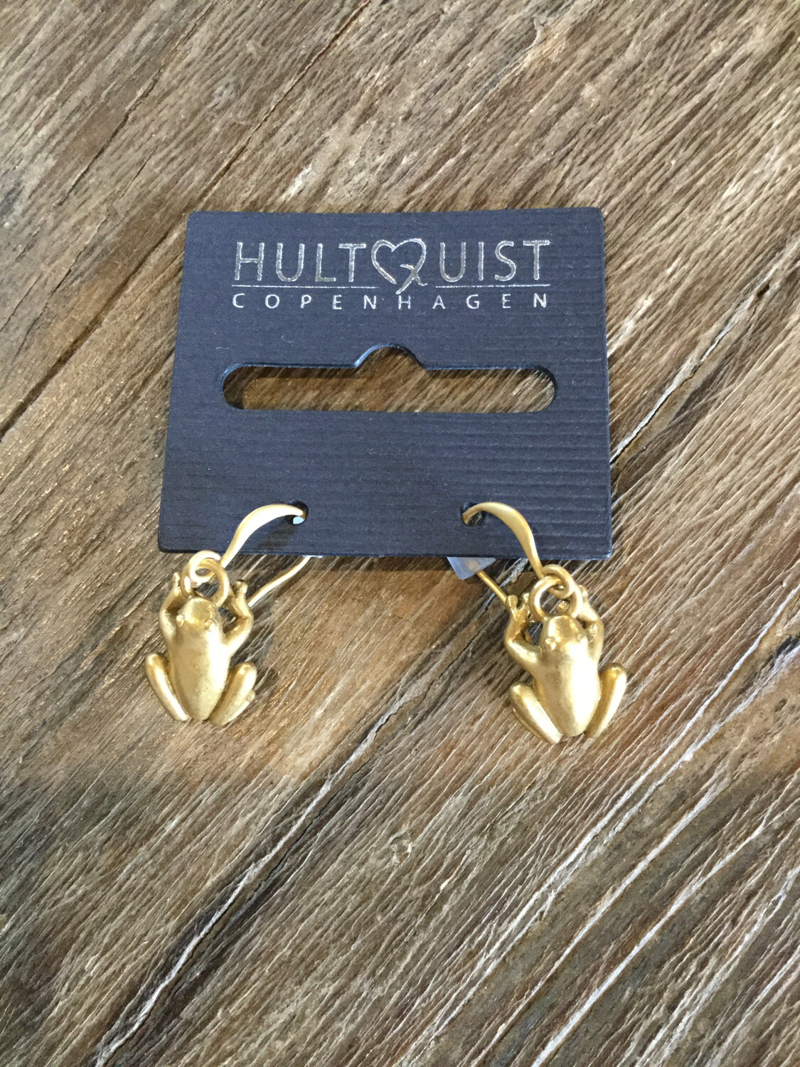 Hultquist Copenhagen Frog Earrings Gold Fill