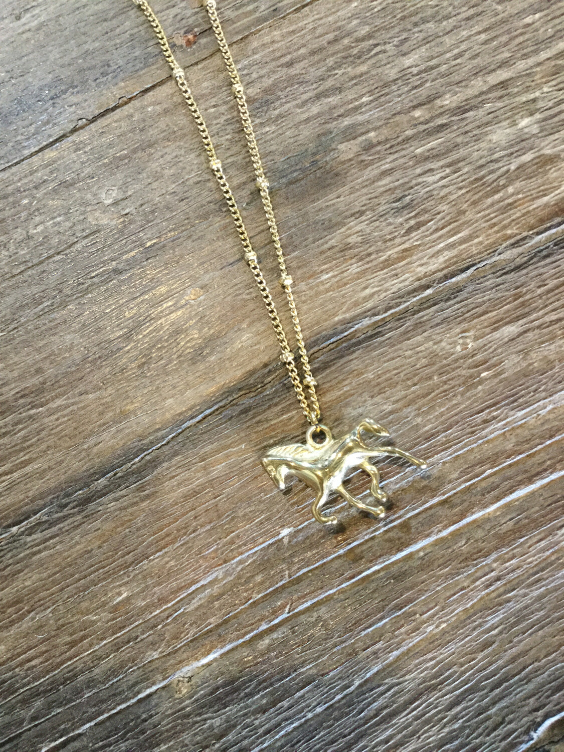 Hultquist Copenhagen Horse Necklace Gold fill Stainless Steel