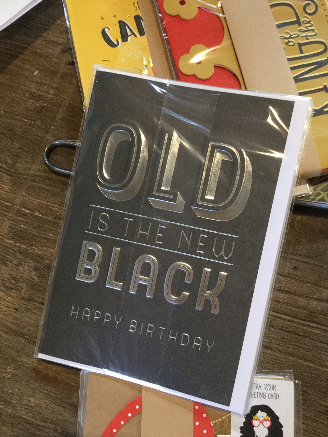 Old Is The New Black Card . Legami Greeting Card