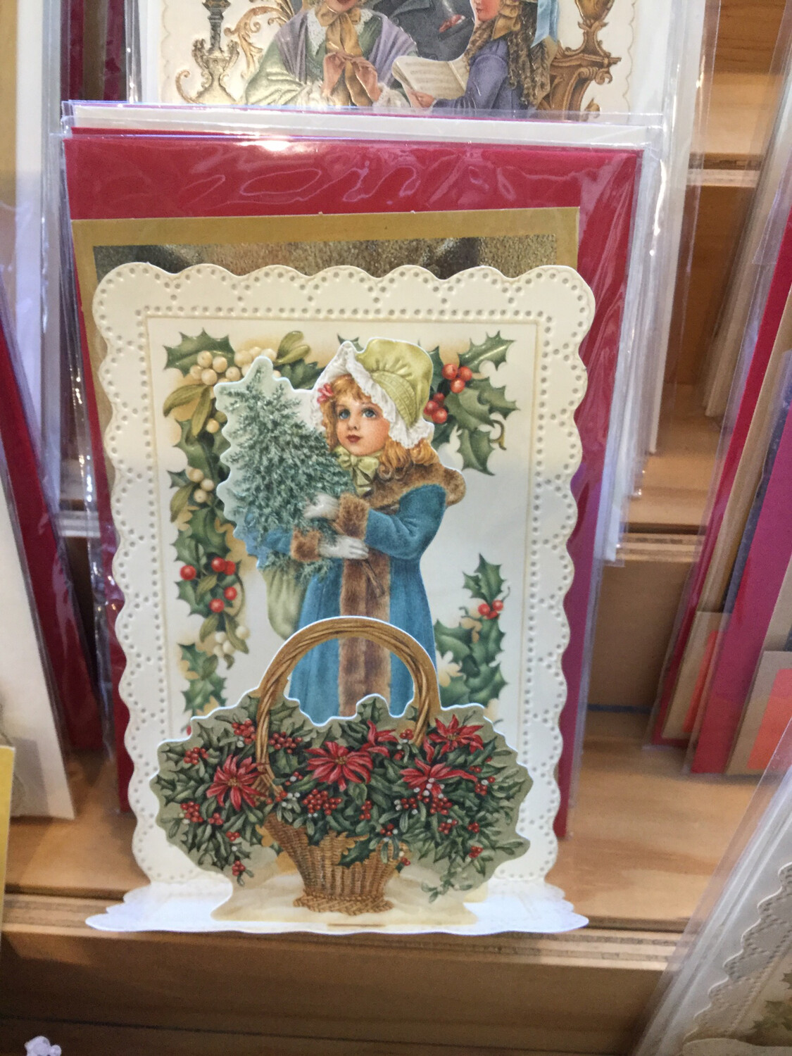 Victorian Style Christmas Cards . Pop up Greeting Cards