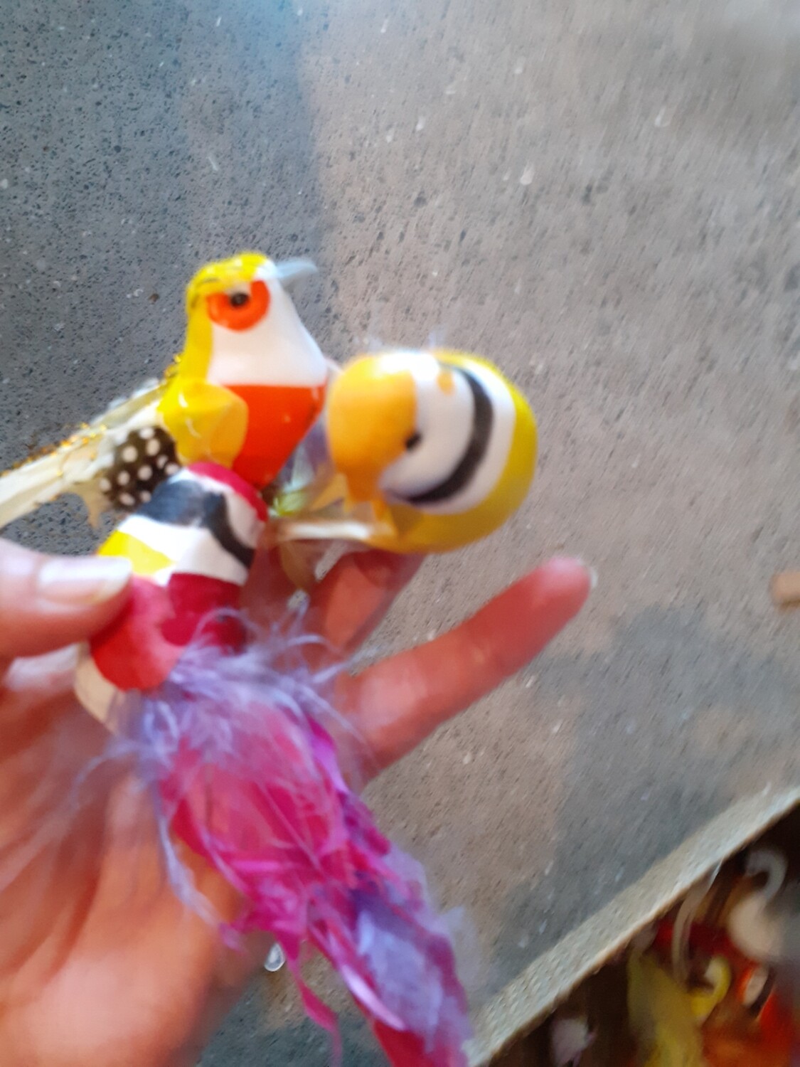 Bird Decorations Small Colourful Birds
