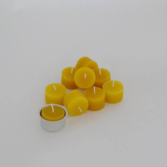 Beeswax Tealights National Candles Pack Of 10 &amp; Individual Tealight Candles