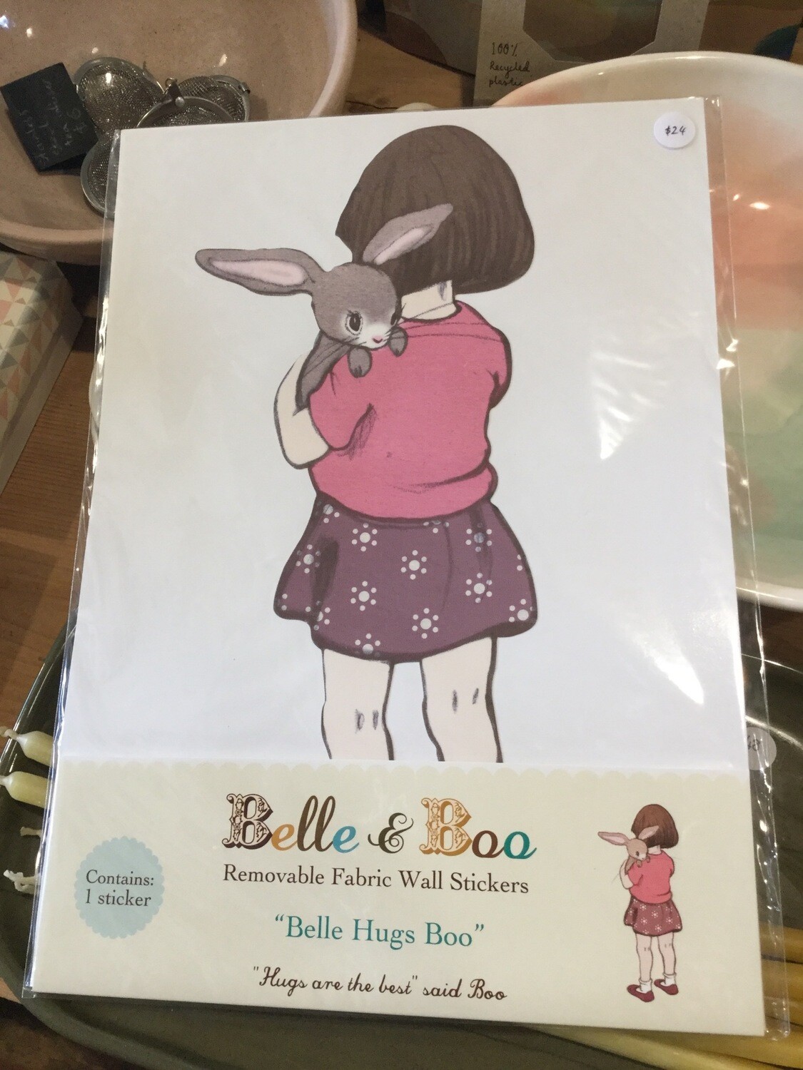 Belle & Boo Removable Wall Sticker Hugs