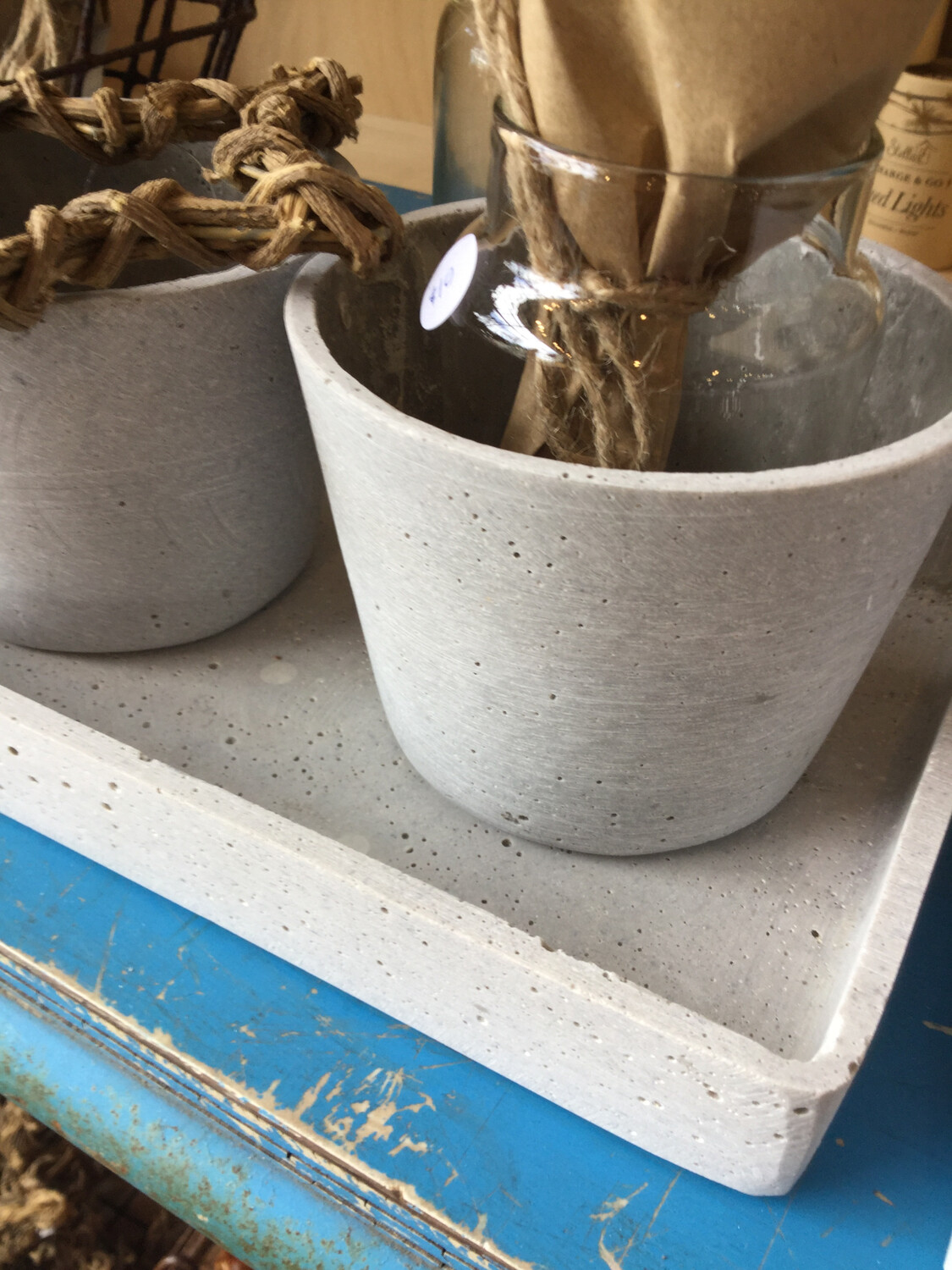 Concrete Pot Planter Small