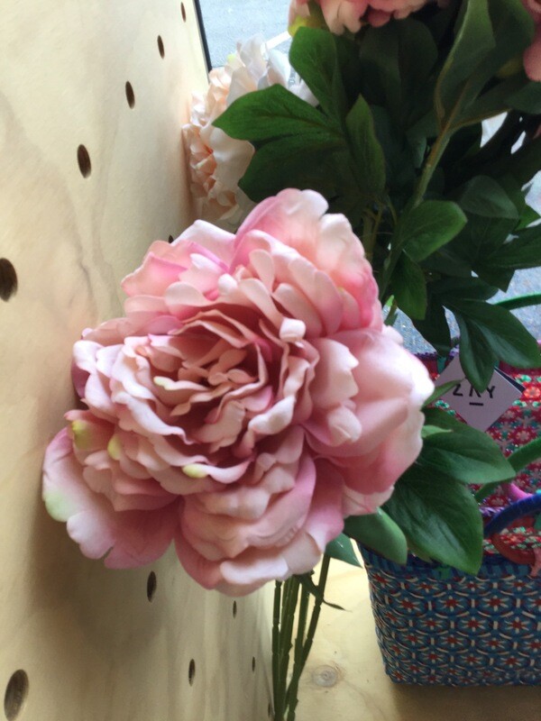 Large Peony Flower Stem Velvet Touch Silk Flower Artificial Flower Peonies