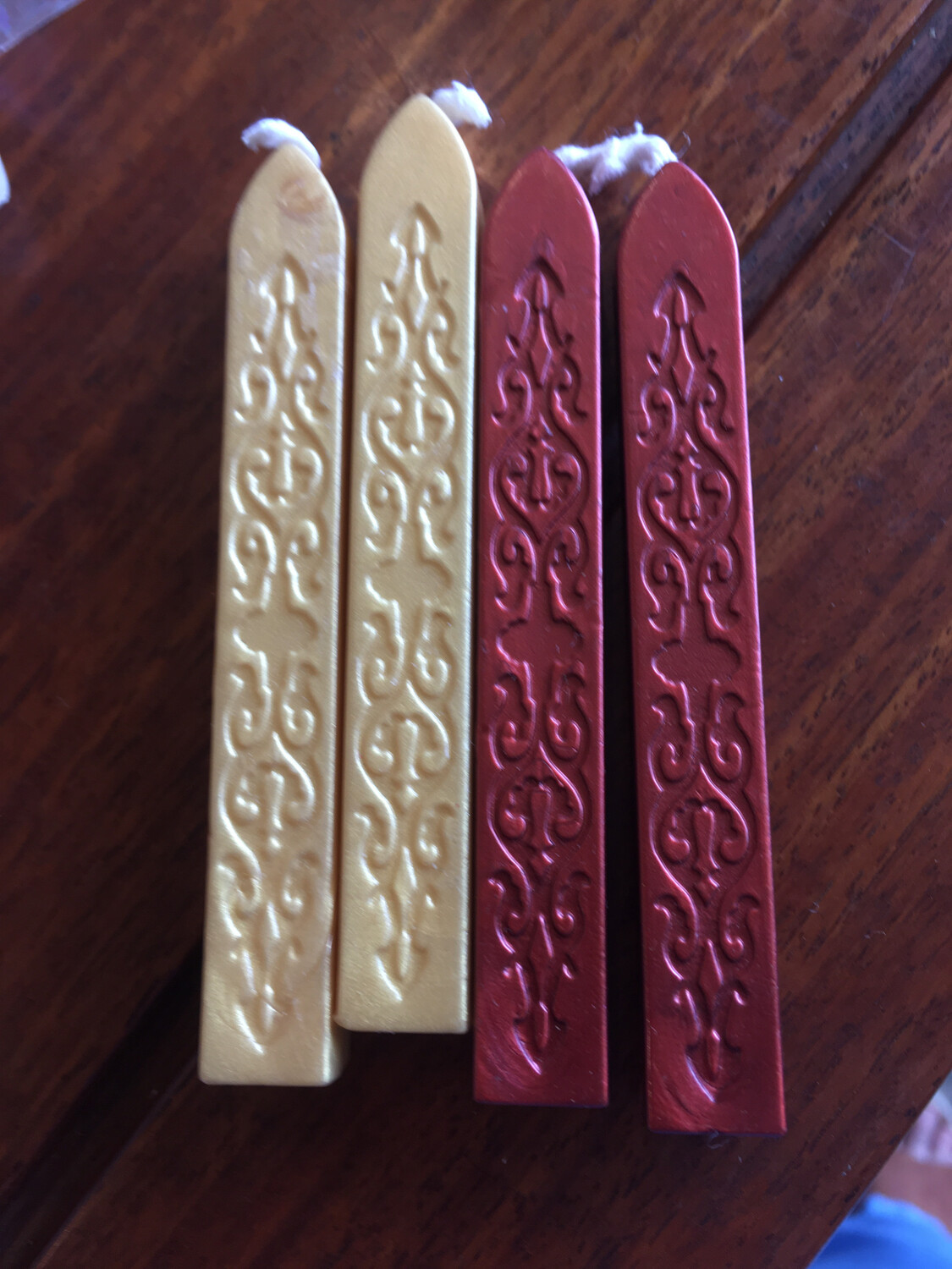 Sealing Wax Seal Candle Red And Gold