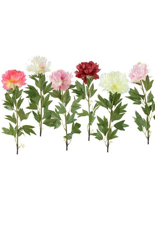 Large Peony Flower Stem Silk Flower Artificial Flower Peonies