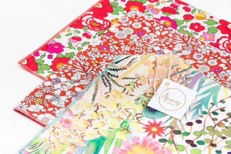 Annas Ladies Handkerchief Fabric By Liberty . 100% Cotton Hanky Anna’s