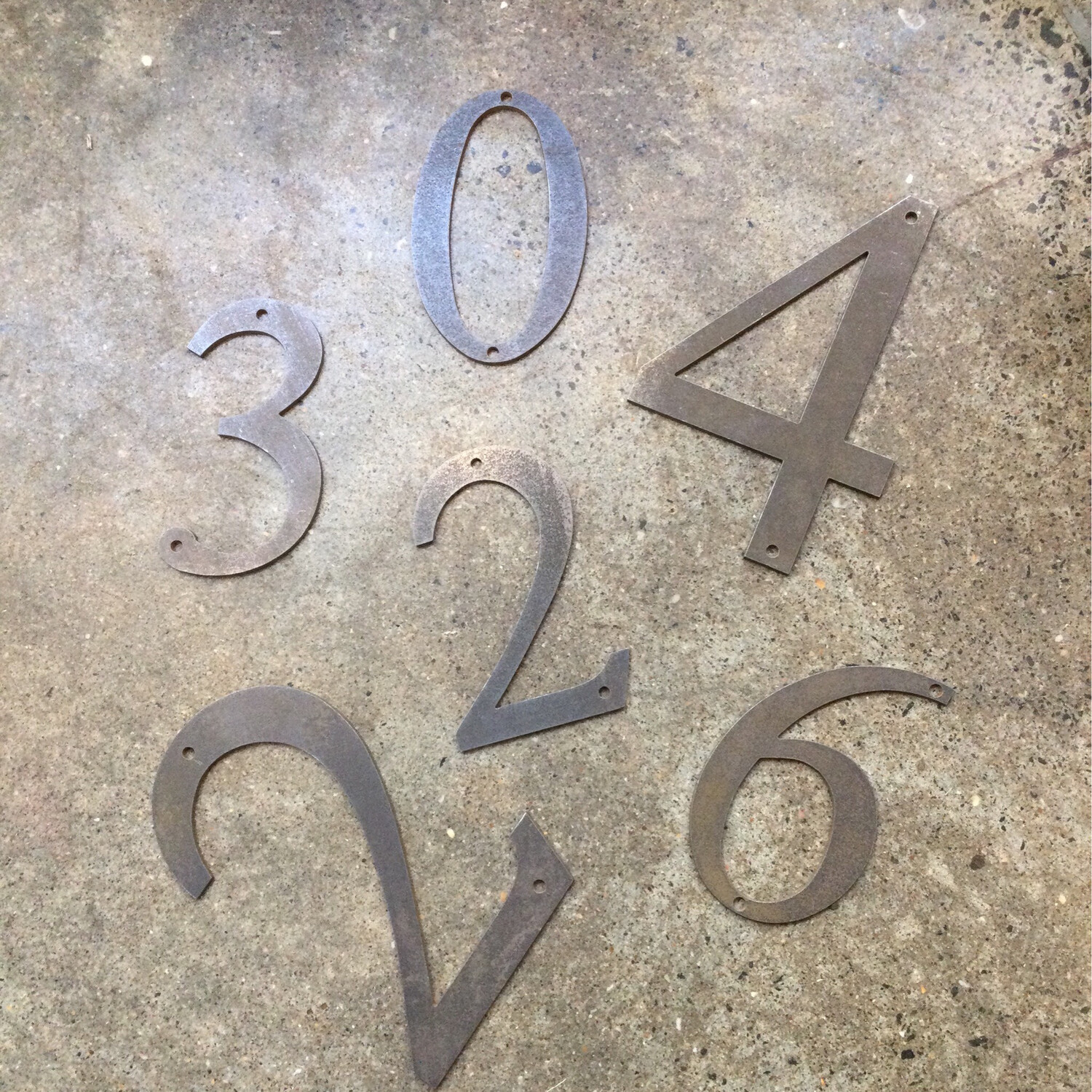 Metal Number House Numbers Metal Letter Handmade In New Zealand