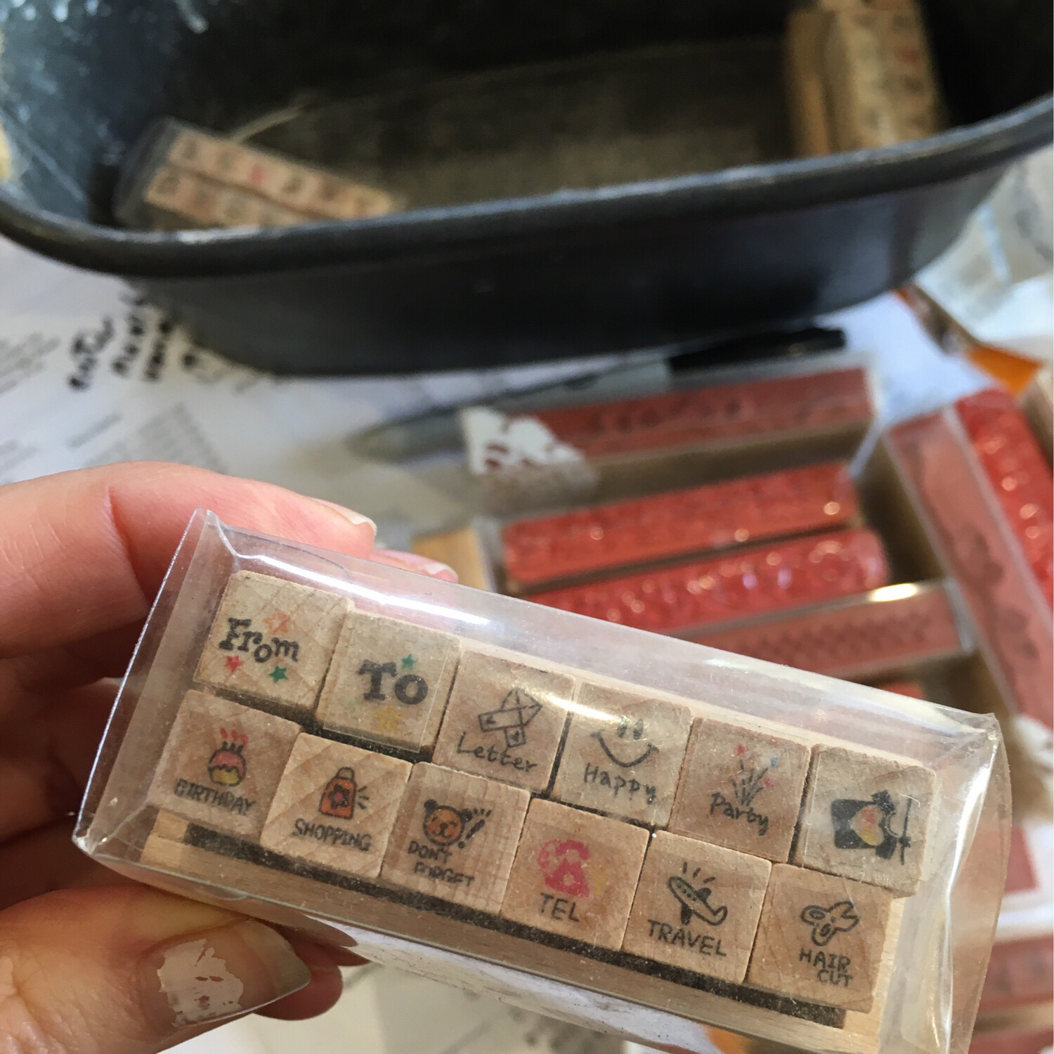 Mini Rubber stamp Set