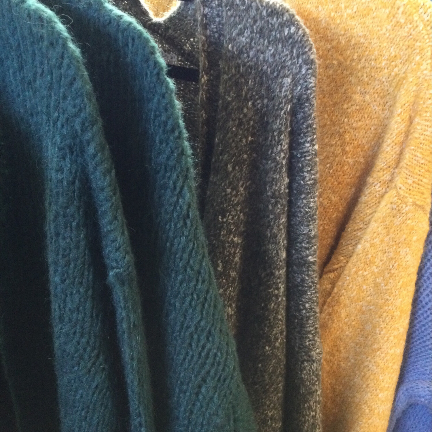 Mohair Knit Jacket Cardigan Medium Length Made In Italy