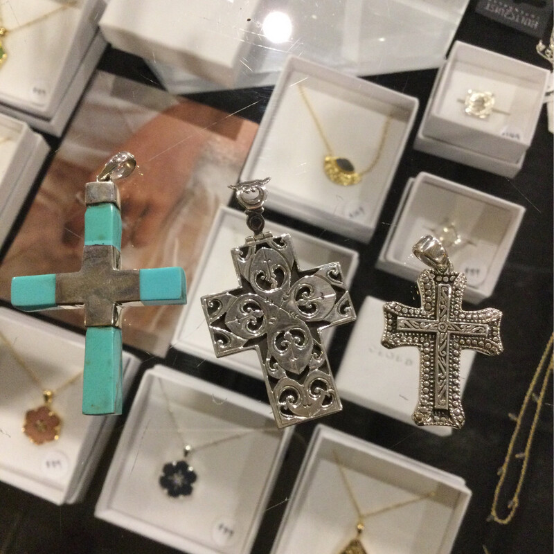 Sterling Silver Celtic Cross Pendant Various Designs RV