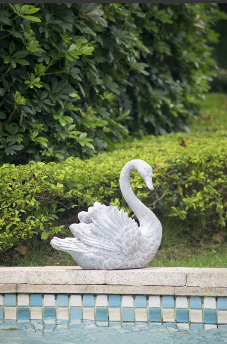 Swan Urn , Swan Pot, Swan Planter