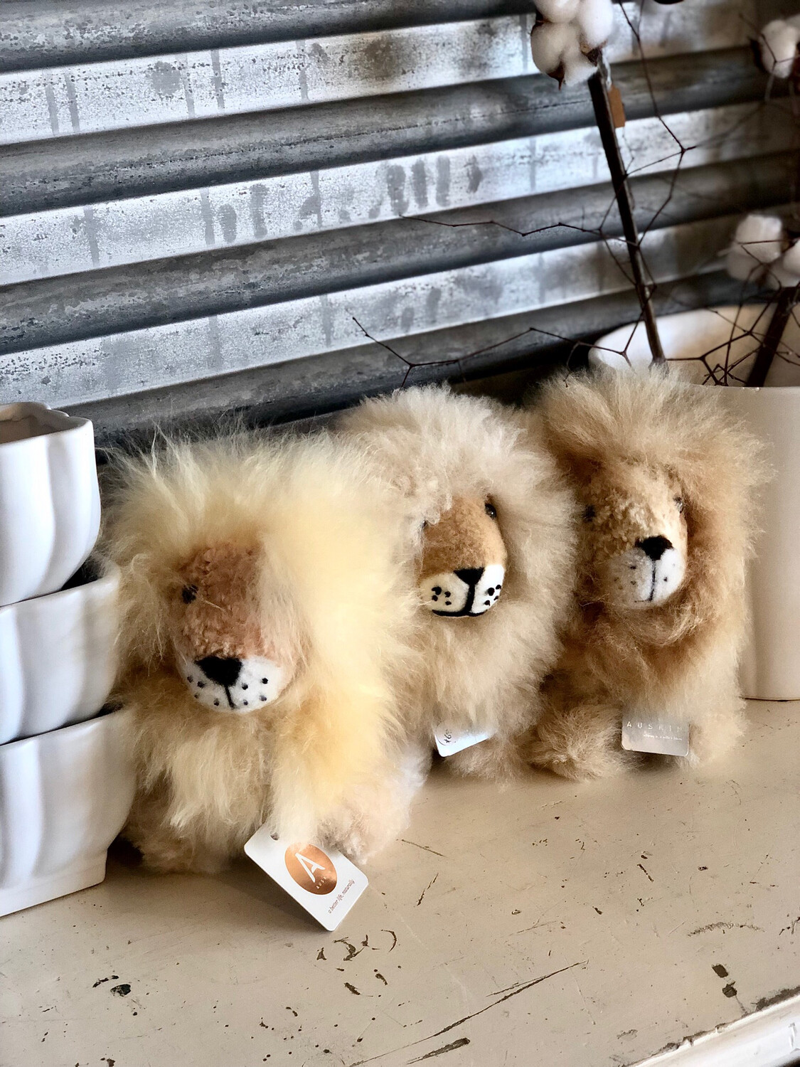Baby Lion Soft Toy alpaca Fur