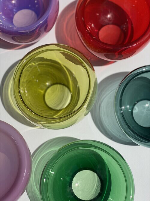 Matthew Hall Glass Small Hand blown Glass Bowl