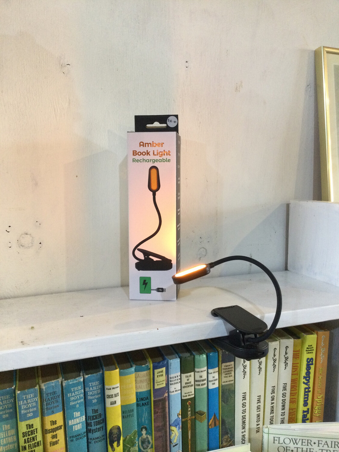 Amber Book Light Rechargeable