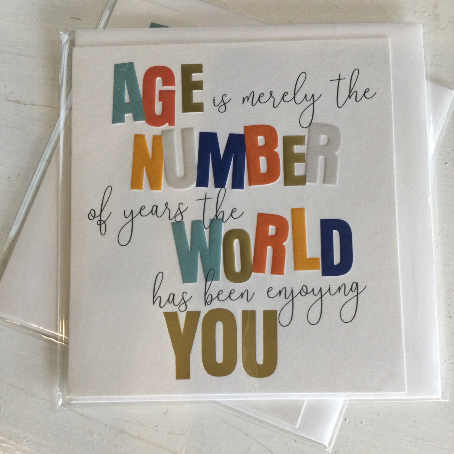Age Is Merely A Number Card Rise & Shine