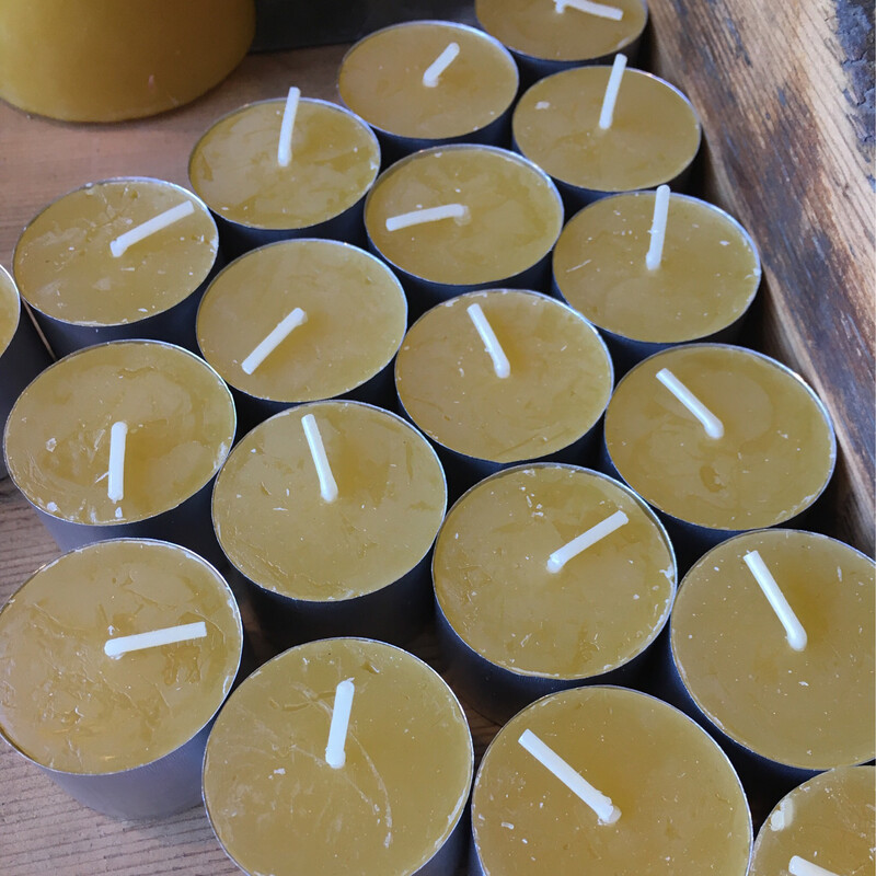 Beeswax Tealights Individual Tea lights