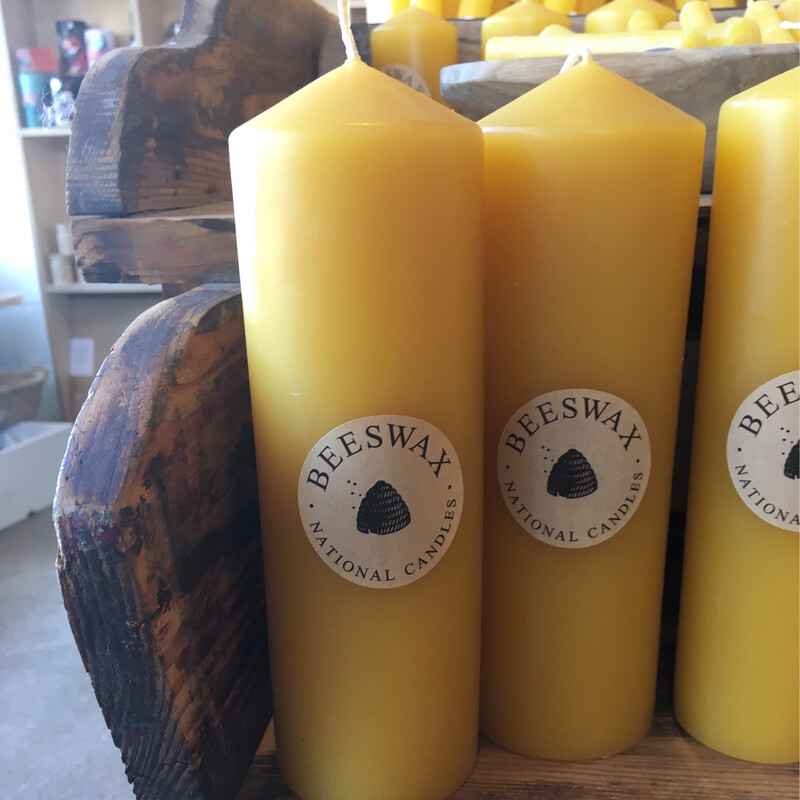 Beeswax Pillar Candle National Candles . Various Sizes