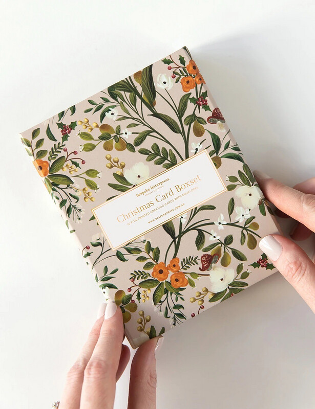 10 Christmas Card Boxset By Bespoke Letterpress