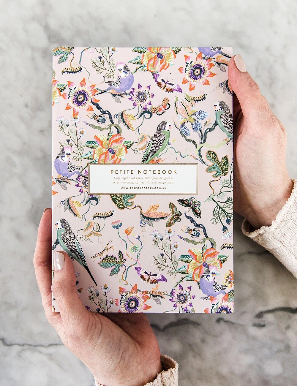 Birds/ Budgerigars Petite Notebook Bespoke Letterpress