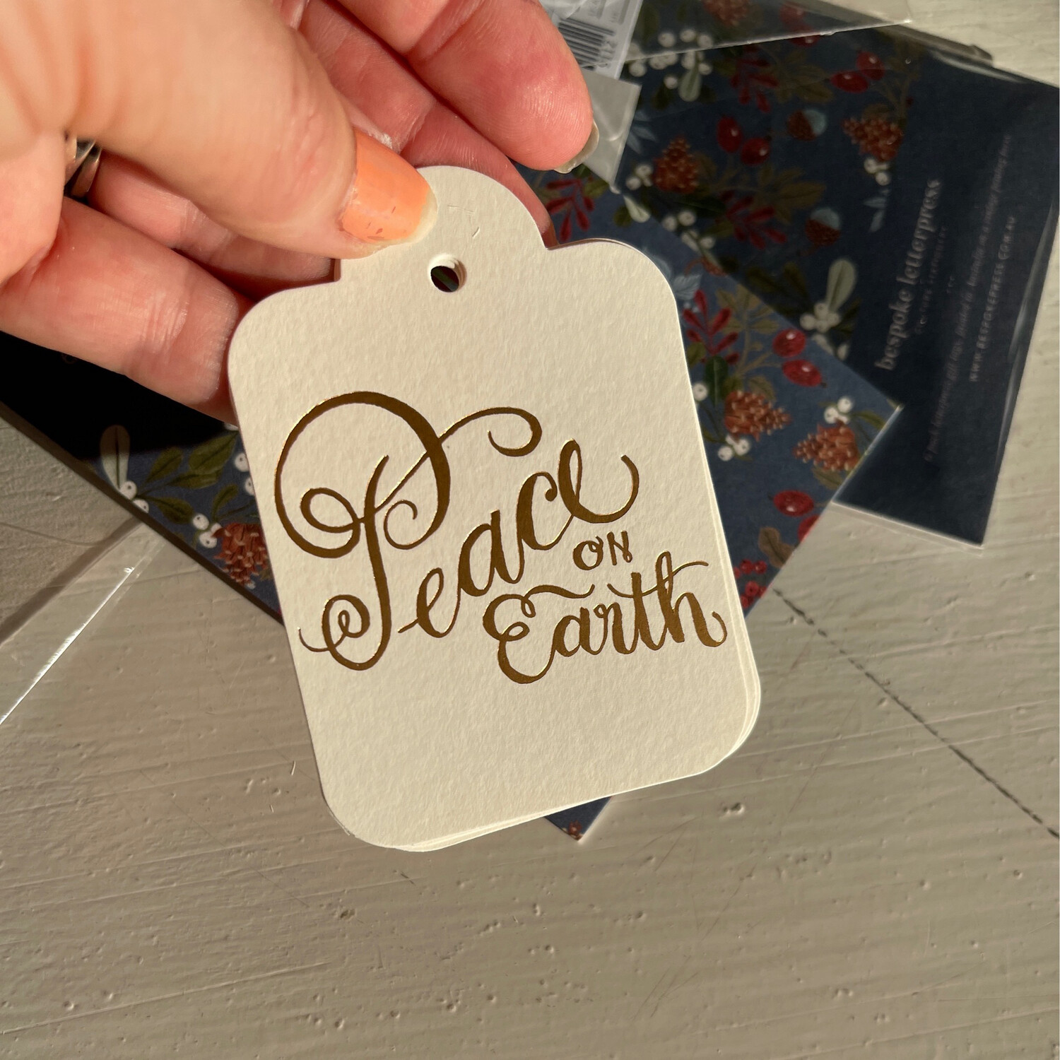 Peace On Earth Gift Tag Individual