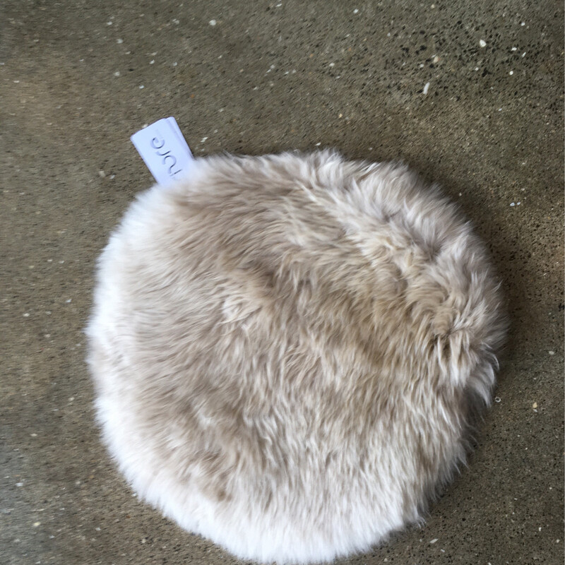Auskin Fibre Sheepskin Round Seat Cover flat cushion