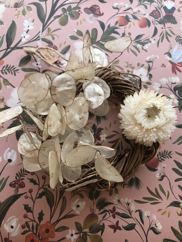 Handpicked Dried Flower Wreath Circle Various Sizes Hand Picked Tauranga