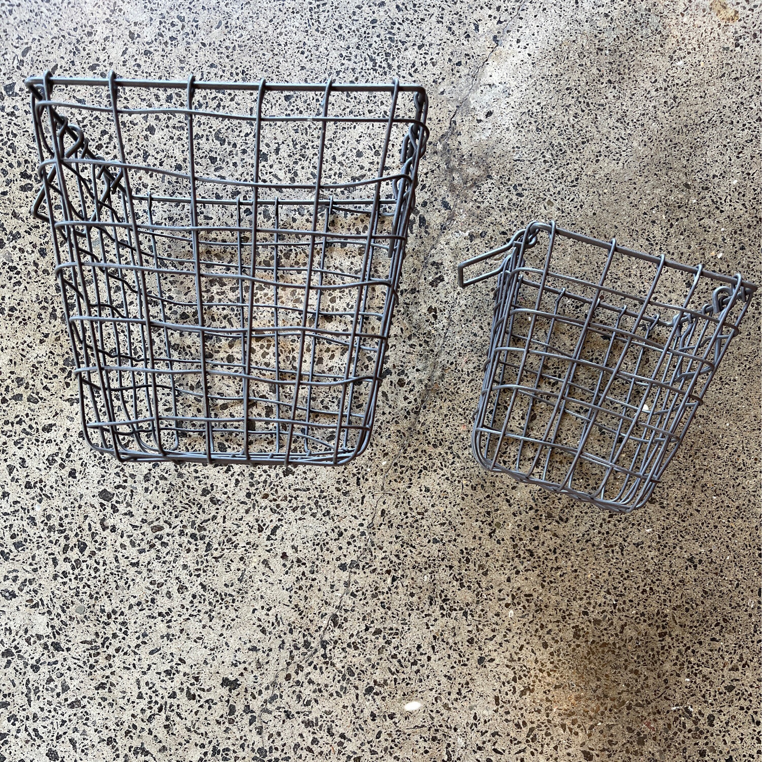 Wire Baskets Square &amp; Round Deep Various Sizes