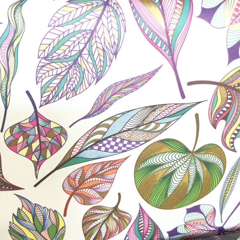 Kartos Wrapping Paper with Gold Leaf Various  , Feathers  . Craft Papers Made In Italy . Italian Wrapping Paper 
