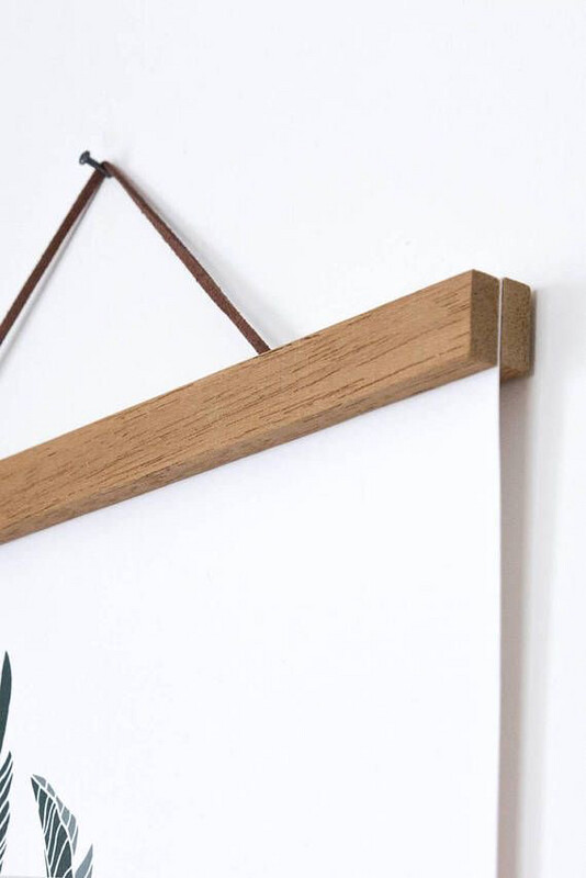 Wooden Poster Hanger , Magnetic Light Weight Various Sizes &amp; Colours Frame
