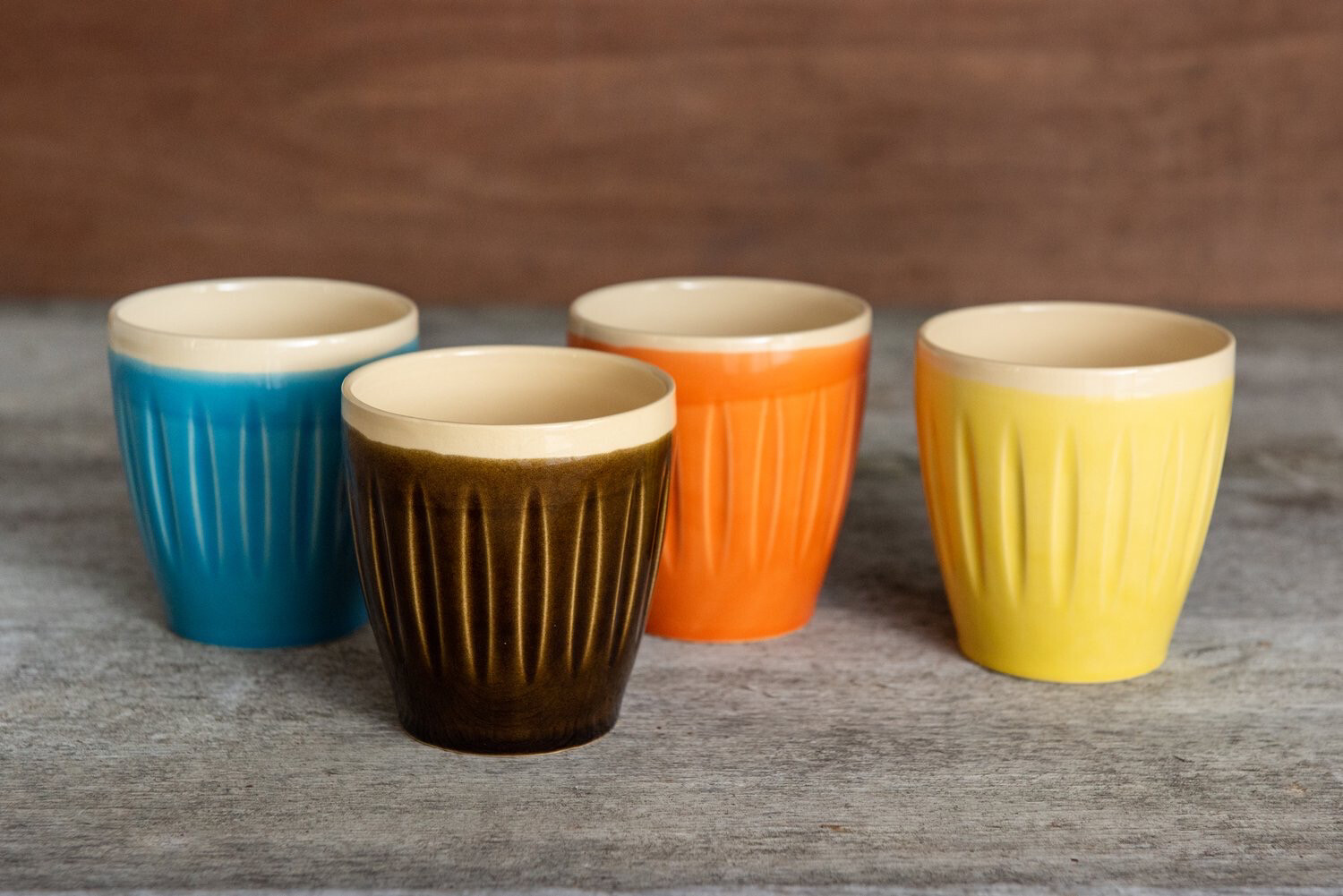 Deksel Beaker . Ceramic Tumbler Cup By Lyttleton Pottery