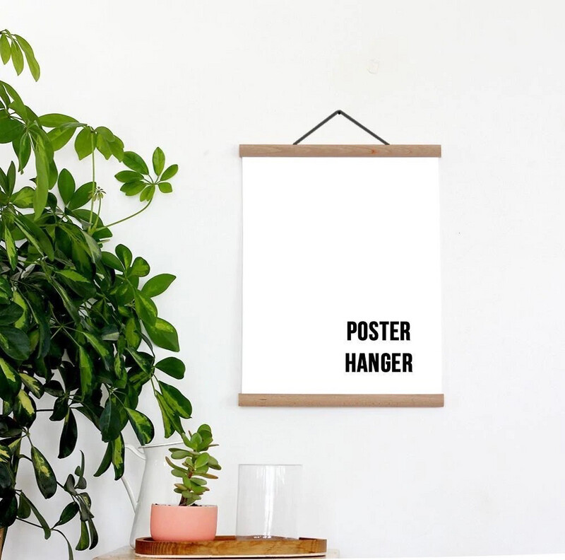 Solid Oak Poster Hangers By Mood