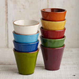 Spanish Coloured Terracotta Cups