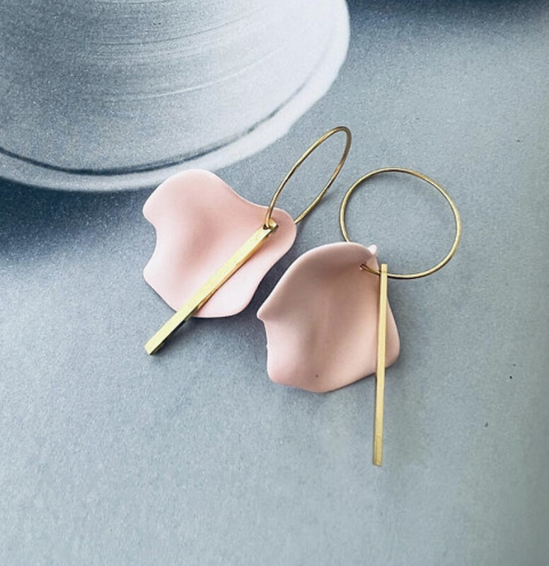 Twigg Resin Petal Earrings