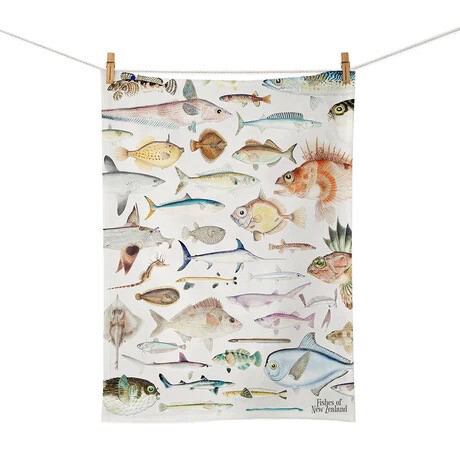 100% Tea Towel NZ Natives
