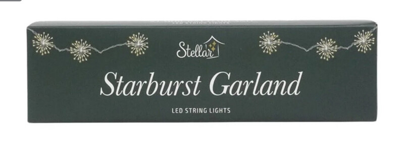 Starburst Garland &amp; Pohutukawa Seedlights 5m Stellar