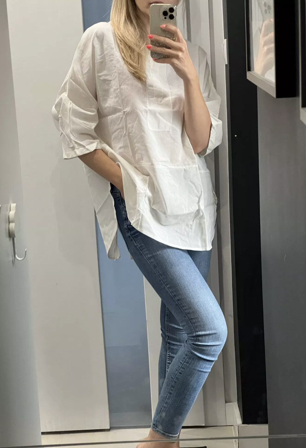 Cotton Linen White Shirt