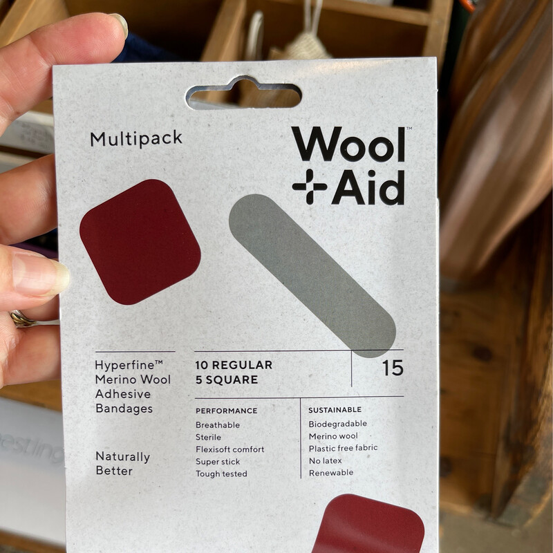 Wool Aid Merino Wool Adhesive Bandages