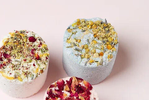 Floral Selection Gift Tube Of 3, Botanical Bath Bombs